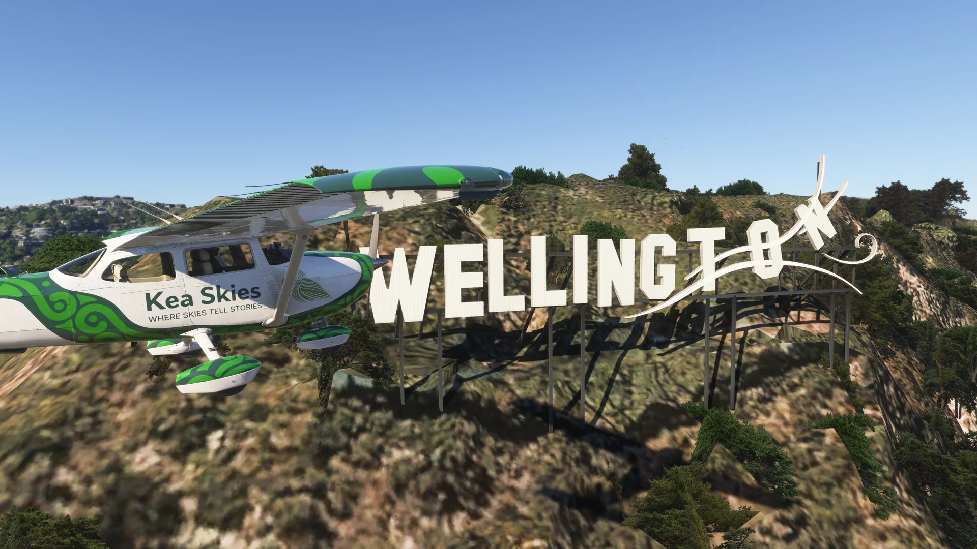 Wellington Narrated Scenic Tour preview in Microsoft Flight Simulator